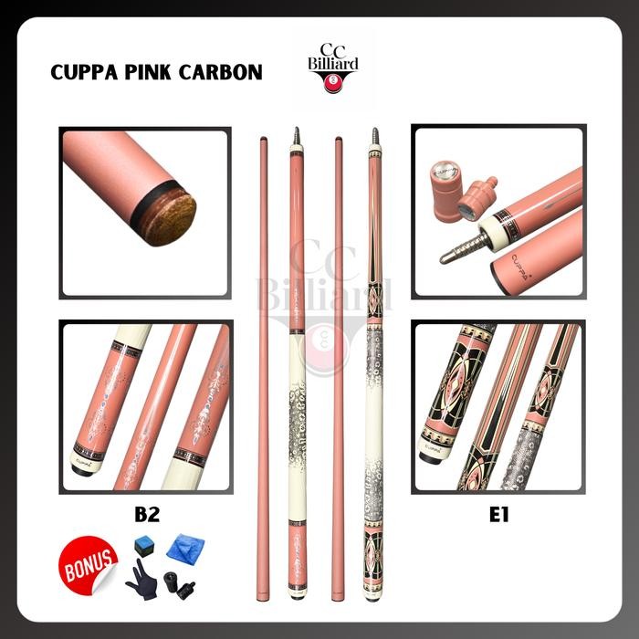 Stick Billiard Cuppa Pink Carbon Stik Billiard Cue