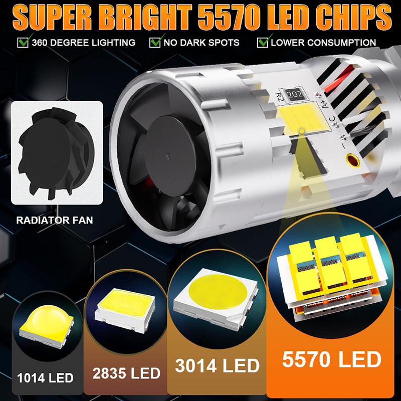 2Pcs T20 7440 Wy21W W21W 7443 W21/5W Car Tail Turn Signal Canbus Led T25 3156 P27W 3157 P27/7W Bulbs