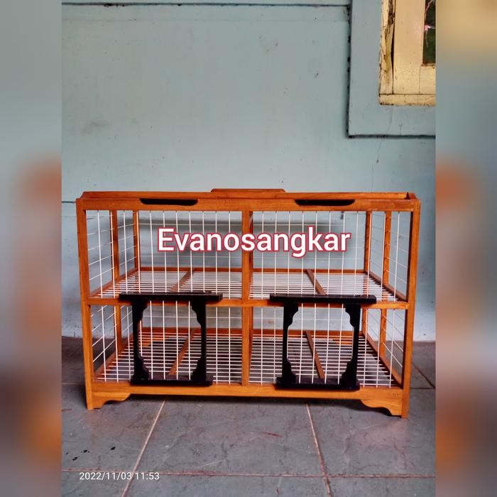 kandang dongdang burung dara jeruji fiber pintu 4