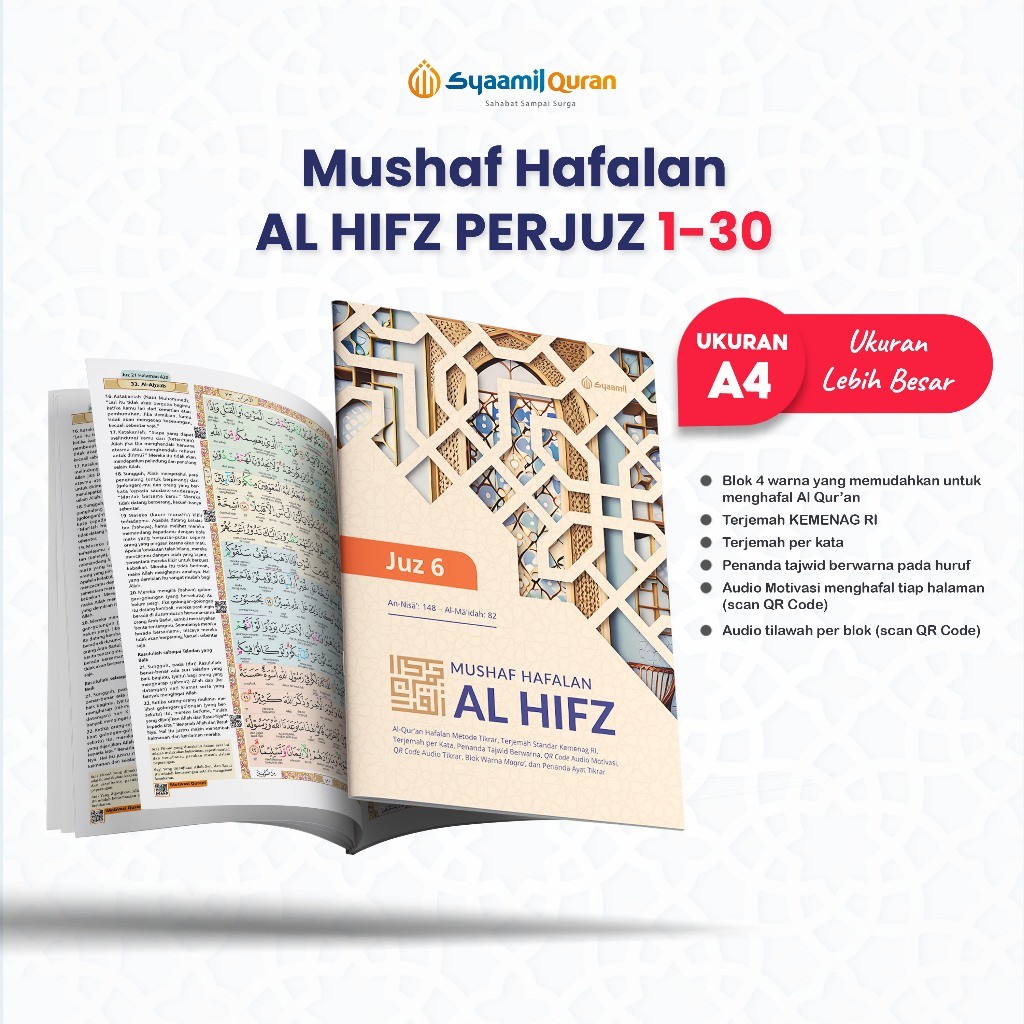 Meriyah Storee - Alquran Per Juz Besar A4 Tajwid Terjemahan Per Kata Syaamil Quran