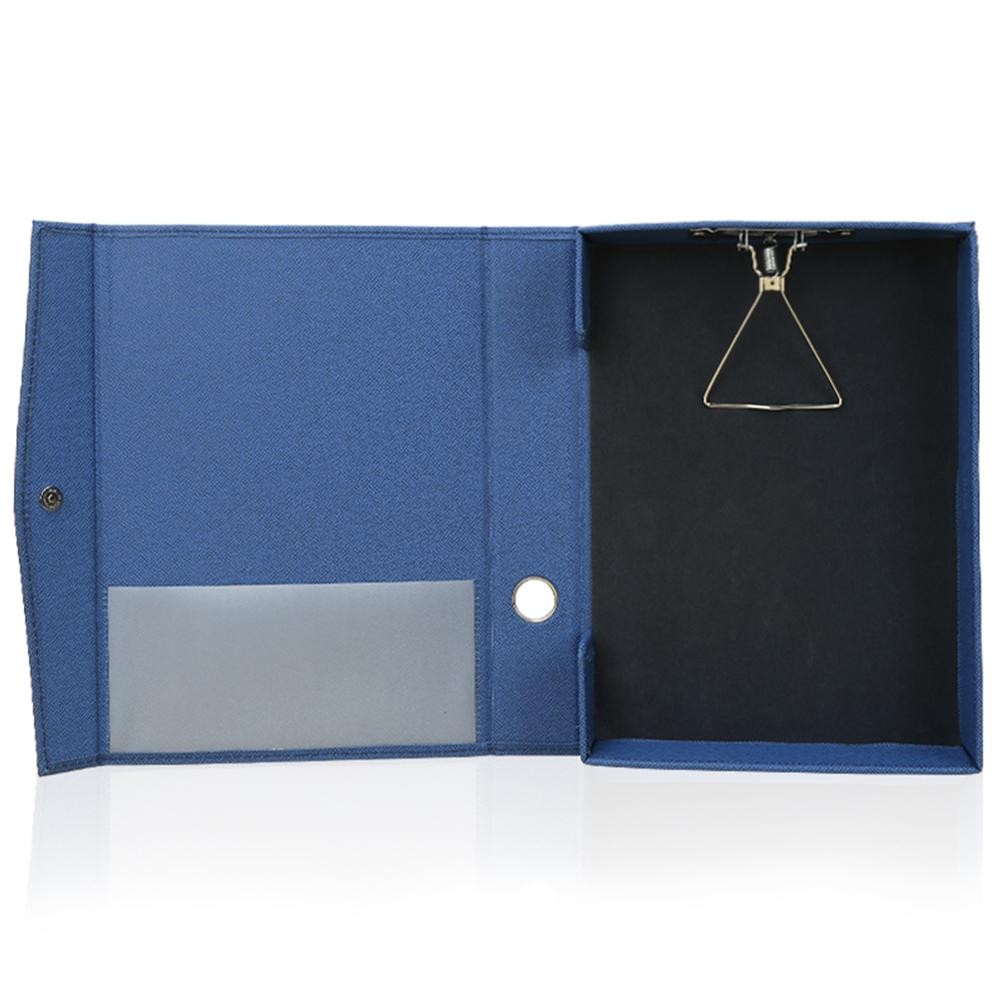 PU Leather A4 Paper File Folder Spring Steel Clamp File Organizer Box 300 Pieces Letter Document Hol