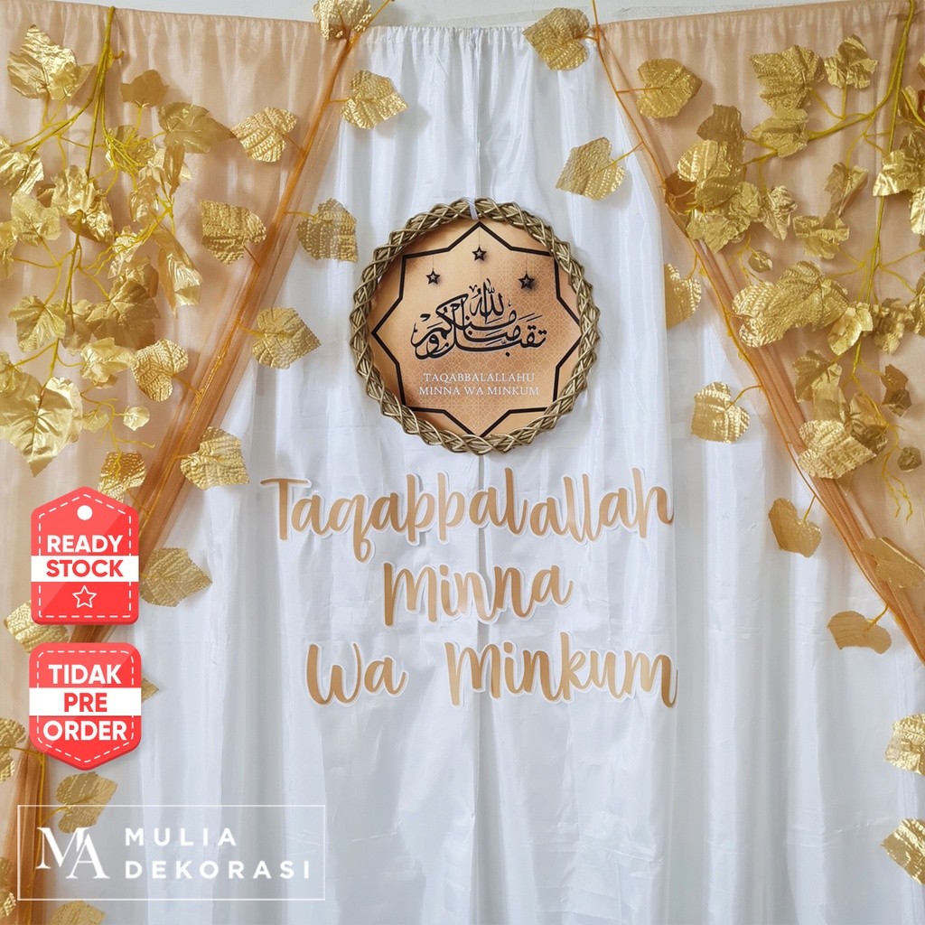 ID LEBARAN IDUL FITRI 2023 HIASAN DINDING PESTA RUMAH LENGKAP TAQABALLAHU MINA WA MINKUM PAKET