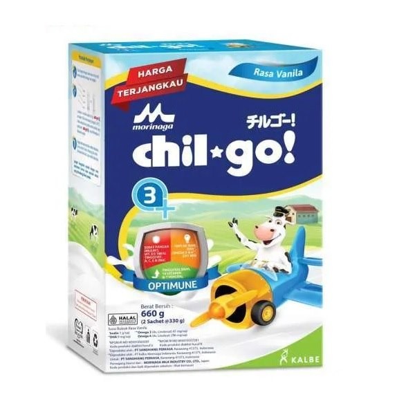 Morinaga Chil Go Powder 1+ Vanilla 660 Gr