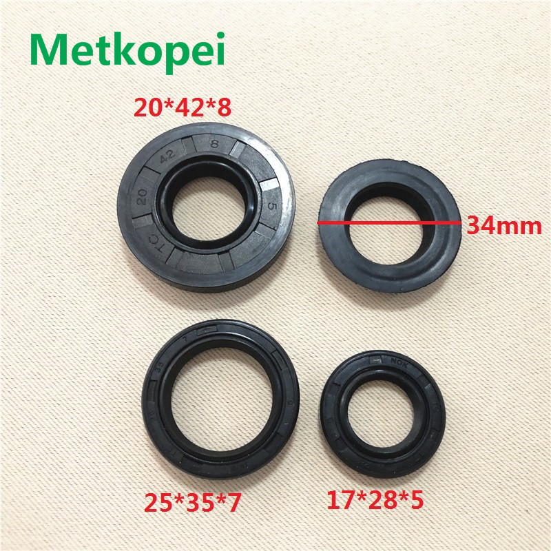 Scooter Jog90 Full Complete Engine Oil Seal Rubber Crankshaft Gear Shaft Seal For Yamaha 90Cc Jog 90