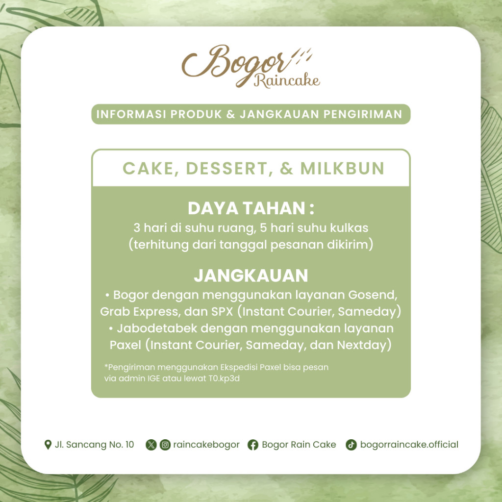 

Bogor Raincake - Crispy Chocolate - Cheese Cake Dengan Filling Peanut Chunk & Crackers