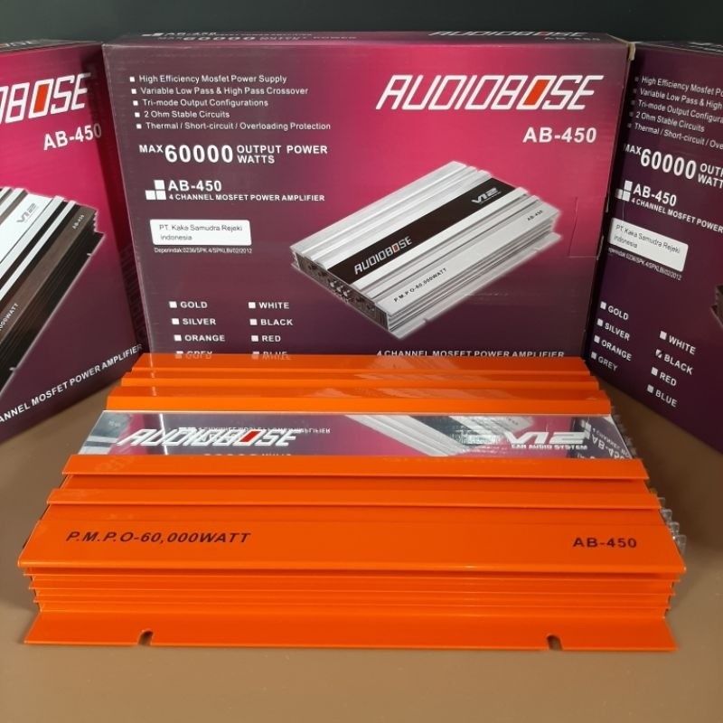 NEW PRODUCT POWER AUDIOBOSE AB-450 POWER AMPLIFIER AUDIOBOSE 4 CHANEL GRIYA NIRWANA