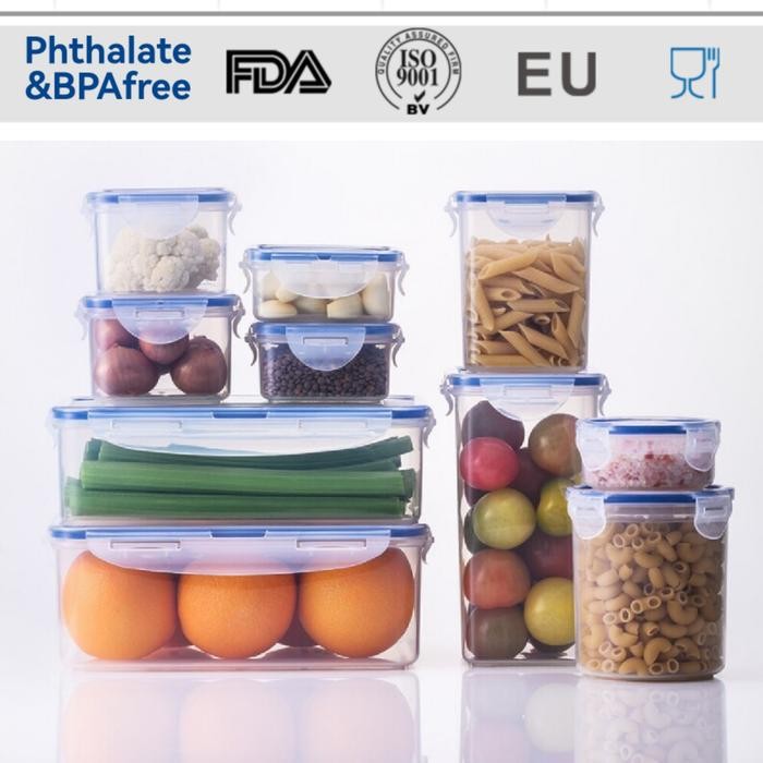 

Food Container Easy Lock Tempat Makan Mirip Lock n Lock Kedap Udara