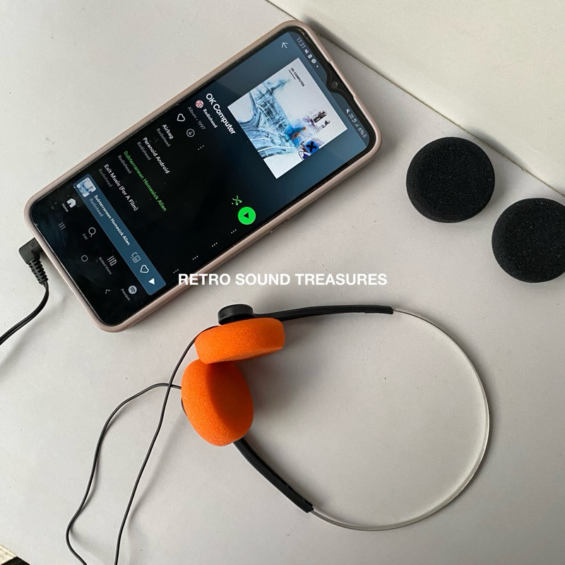 RB2233 Vintage Headphone 80s 90s (V.2) Headphone Retro Headphone Jadul