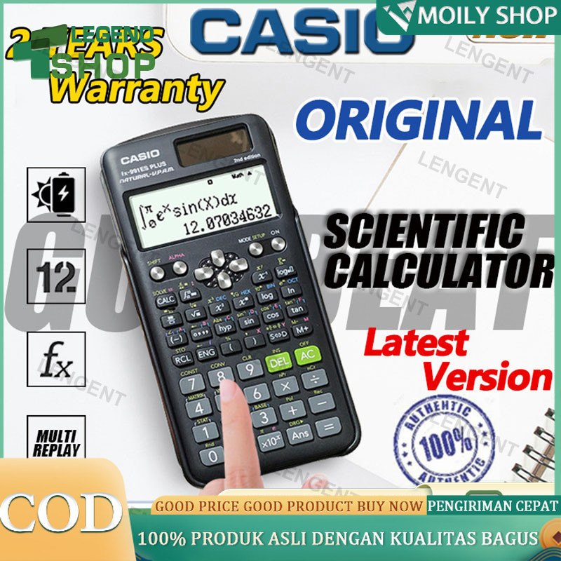 

Kalkulator Scientific Casio FX-991EX/FX-991ES PLUS Casio Original Kalkulator Calculator Scientific
