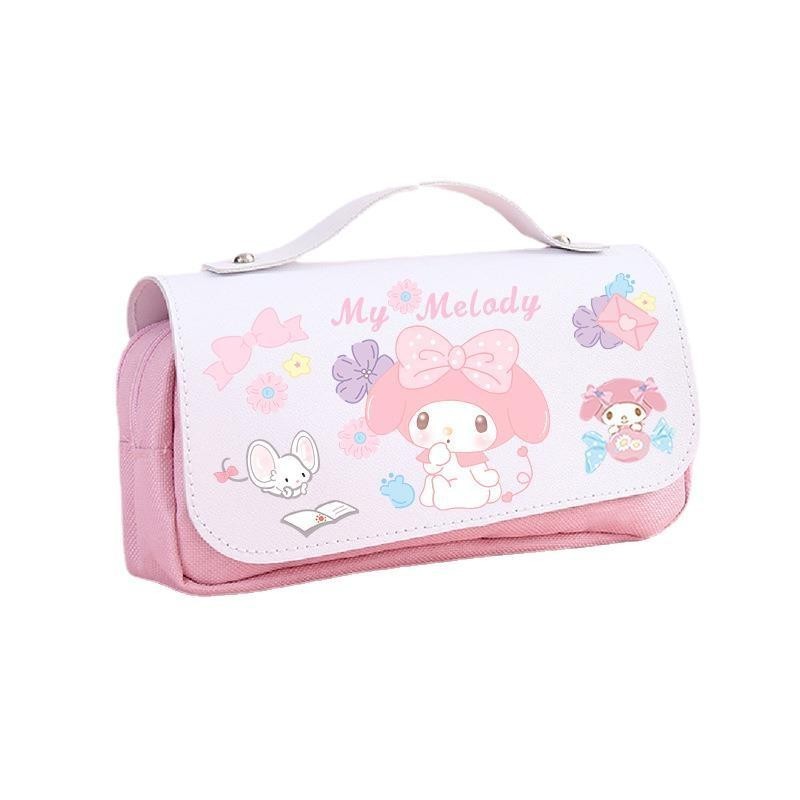 

TEMPAT PENSIL SANRIO PU LEATHER / KOTAK PENSIL PREMIUM CINNAMOROL MELODY KUROMI