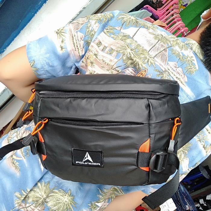 Waistbag Jumbo Waterproof / Tas Pinggang Founder/ Sling Bag / Anti Air #Gratisongkir #Sale #Discount