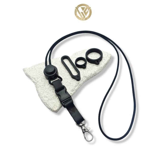 

LANYARD STRING MIX LEATHER EMBOSS BY LC FREE 3 RUBBER RING DEVICE