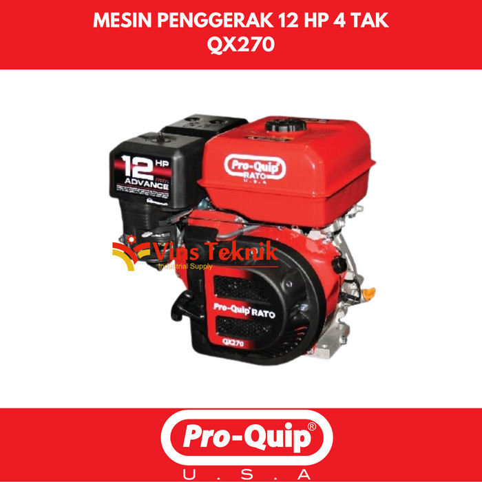___ Mesin Penggerak Gasoline PROQUIP QX270 Engine Bensin 12HP QX 270