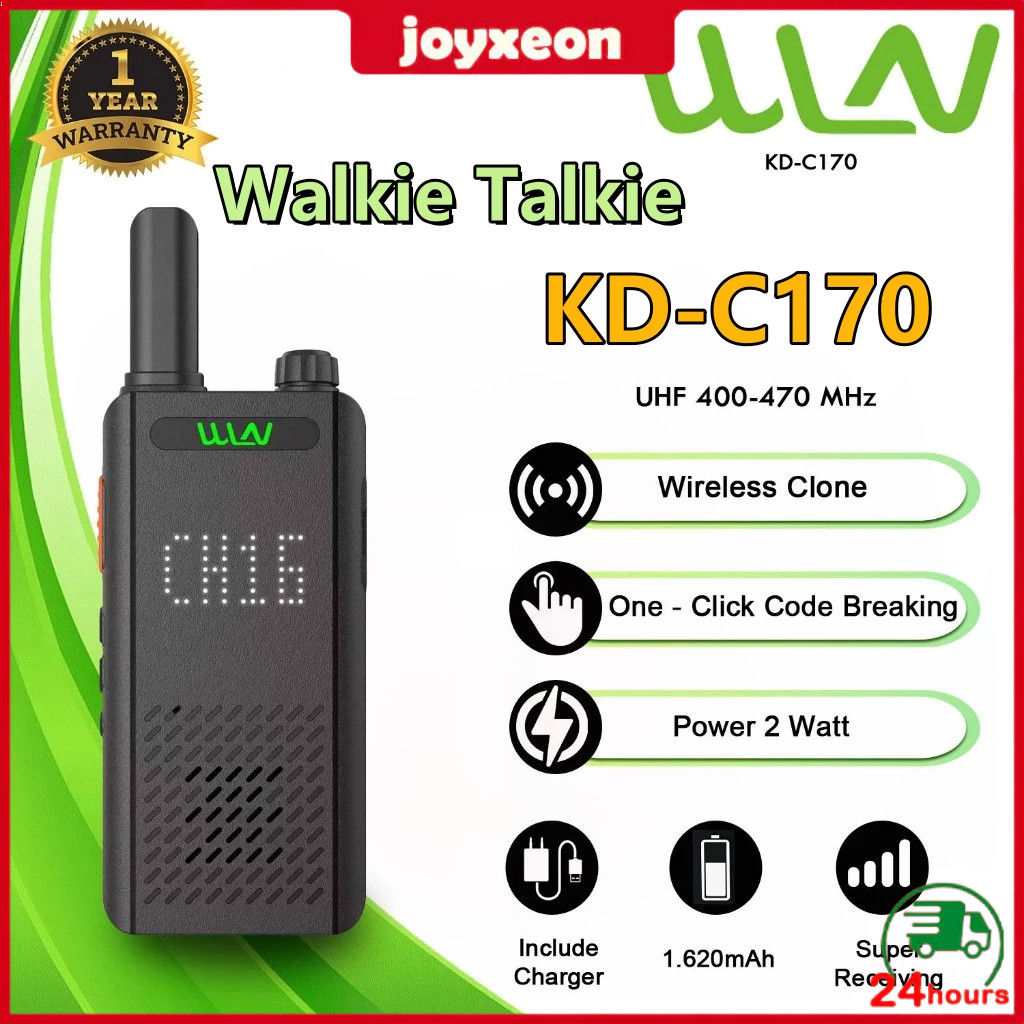 Ready stock HT WLN Handy Talky WLN HT UHF TWO WAY RADIO KD C170 KD C160 walkie talkie