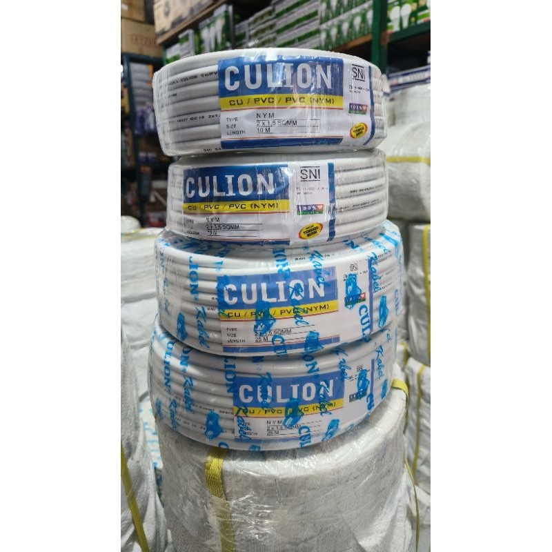 CULION - ( 10Meter ) Kabel Tembaga SNI 2x1.5 Kabel Listrik SNI NYM 2x1.5