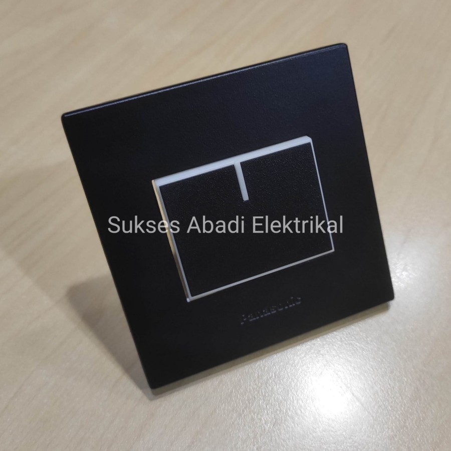 SAKLAR HOTEL ENGKEL / TUNGGAL / SINGLE PANASONIC E STYLE BLACK HITAM