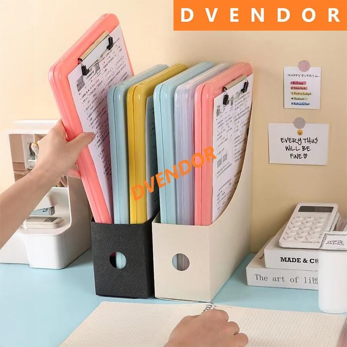 

Papan Jalan Clipboard Alas Kertas A4 Plastik With Storage Box 2In1 Kotak Penyimpanan - Stationery