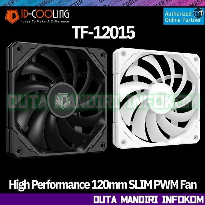 TERLARIS ID Cooling TF-12015-K I TF-12015-W - 120mm SLIM PWM Gaming Fan Case SALE