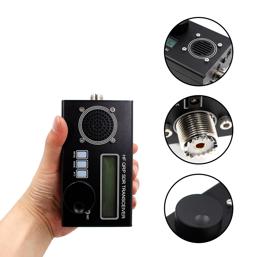 BEST SELLER 2024 USDX USDR HF QRP SDR Transceiver SSB/CW Transceiver 8-Band DSP SDR + Microphone + B