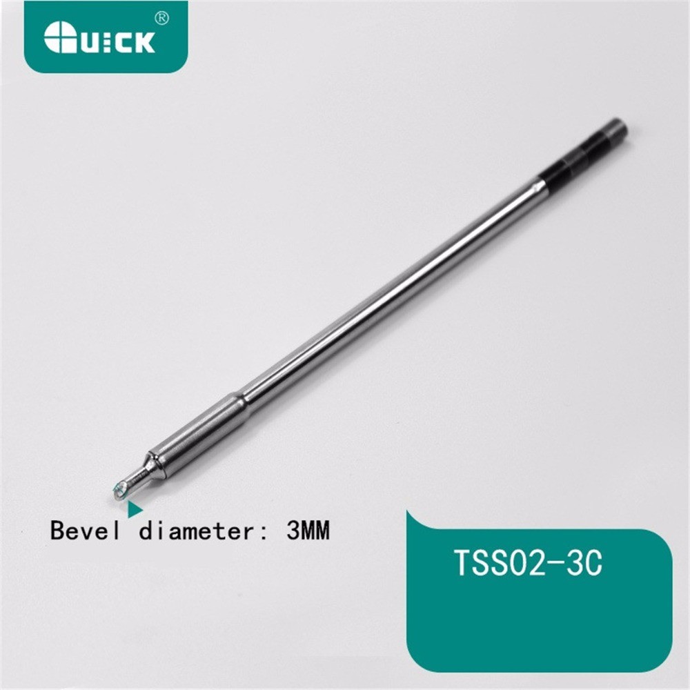 QUICK TSS02-3c / TS-3c Conical Type Lead Free Solder Iron Tip for TS1200A, Quality Assurance Free Sh