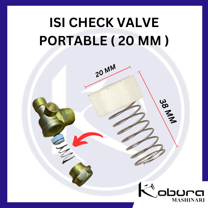 Isi Check Valve Portable 20 MM Per Klep Kompresor Angin Kompresor Udara