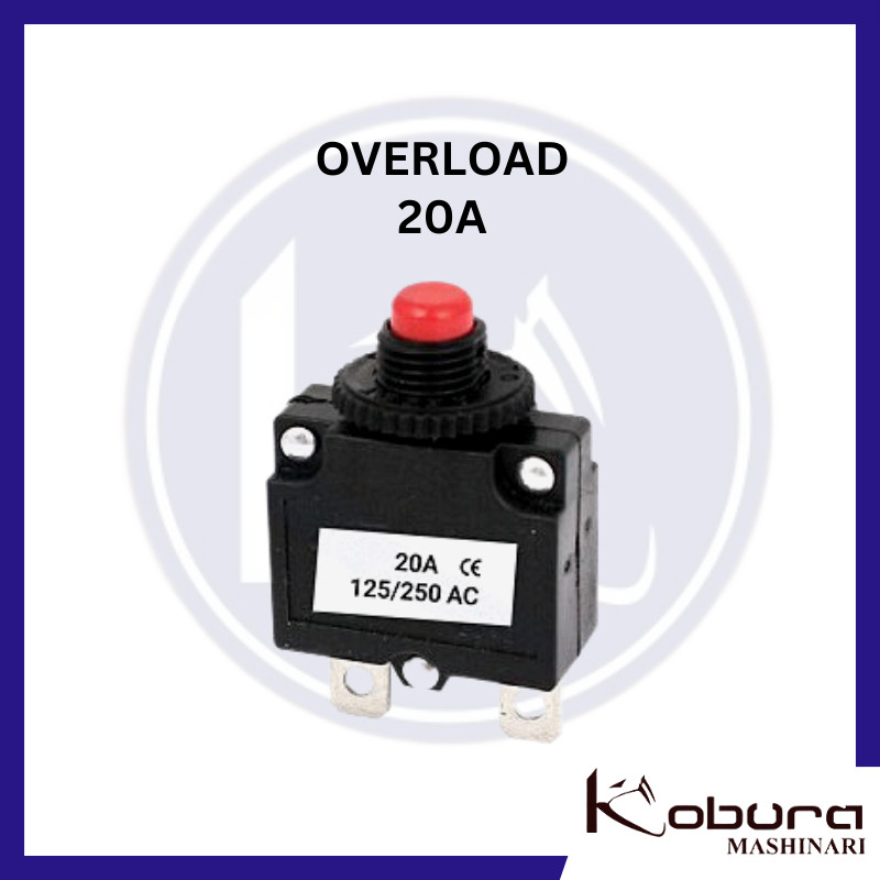 Overload 20 Ampere 20A Protector Mesin Genset Circuit Breaker