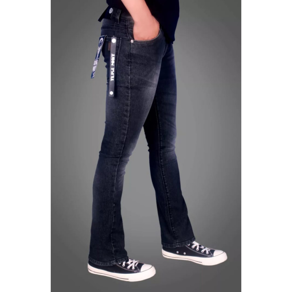 Vall Celana Jeans Cutbray Pria / Celana Jeans Panjang Pria / Celana Semi Cutbray Pria