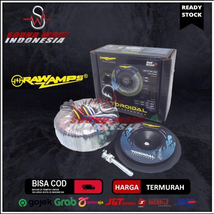 Trafo Toroid 5A Ct 18V - 24V Travo Donat Rawamps