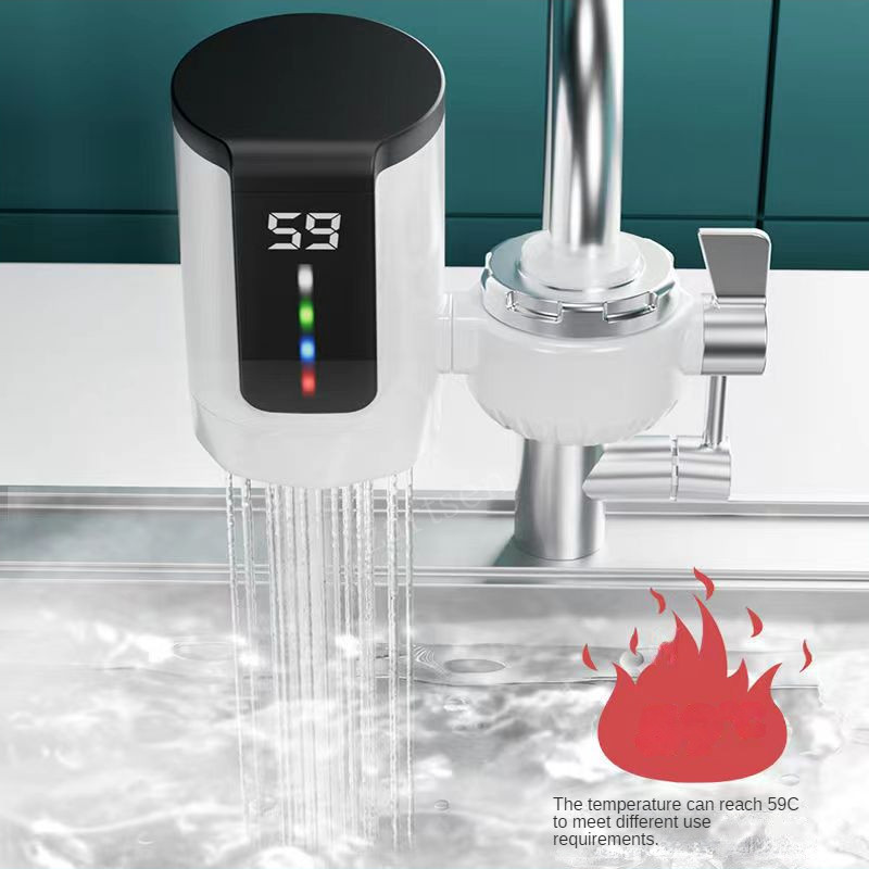 Electric Water Heater Tap Instant Hot Water Faucet Heater Cold Heating Faucet Tankless Instantaneous