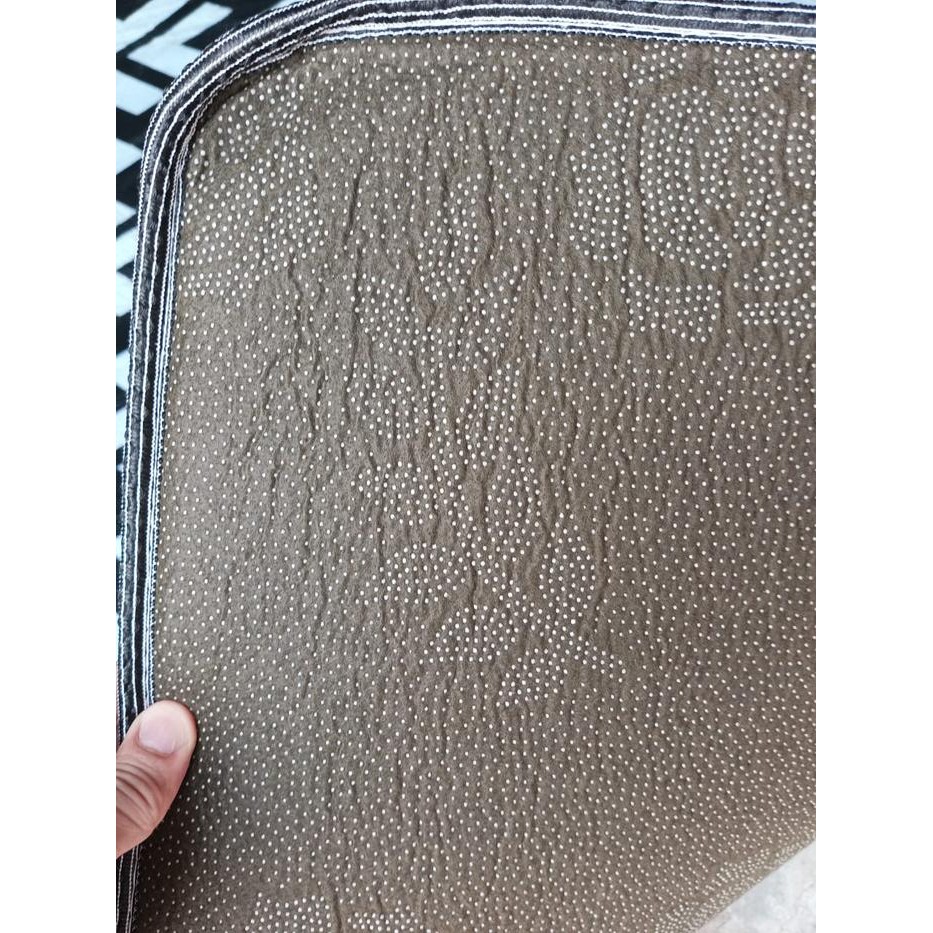 Karpet Malaysia 190x220 Minimalis Monokrom / Karpet Busa ukuran Besar