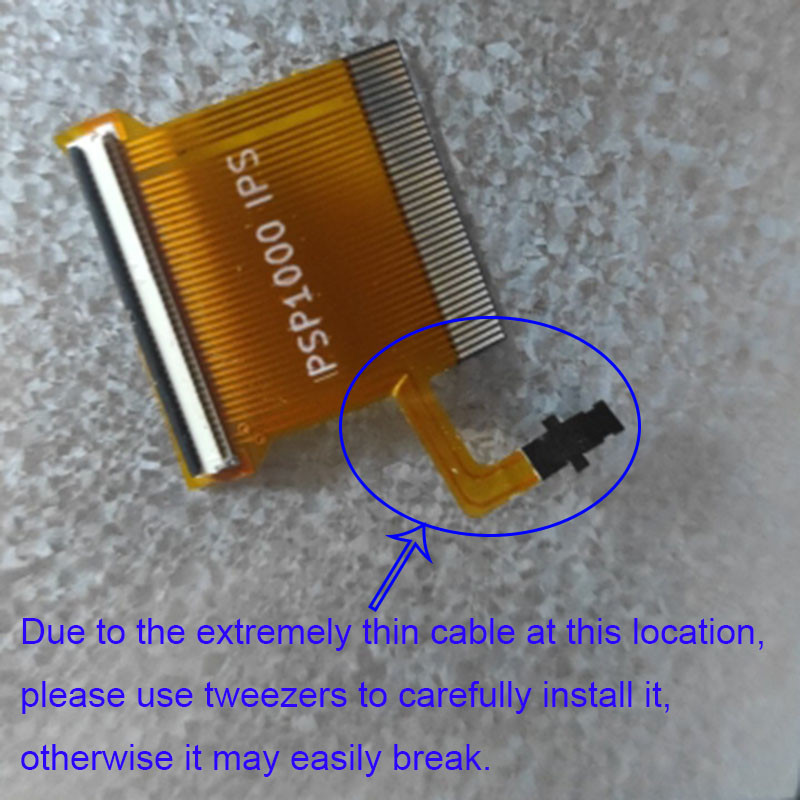 IPS LCD Screen For PSP1000 Game Console Special Cable For Sony PSP 1000 to IPS Screen LCD Highlight 