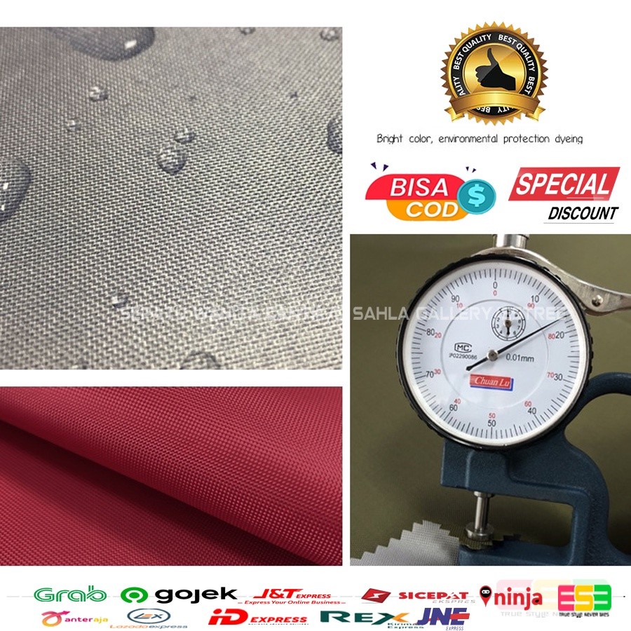 RB22 D300 Kain Dinir 300 Dinir D300 Dinier 300 Meteran Nylon Kain Bahan Tas Dan Tenda Waterproof