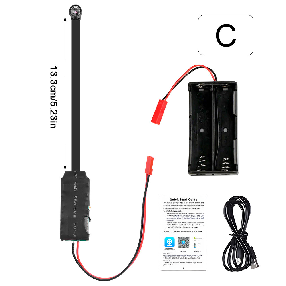 Mini Wifi Camera DIY Portable Camera 1080P Camcorder P2P Wireless Webcam Video Recorder Home