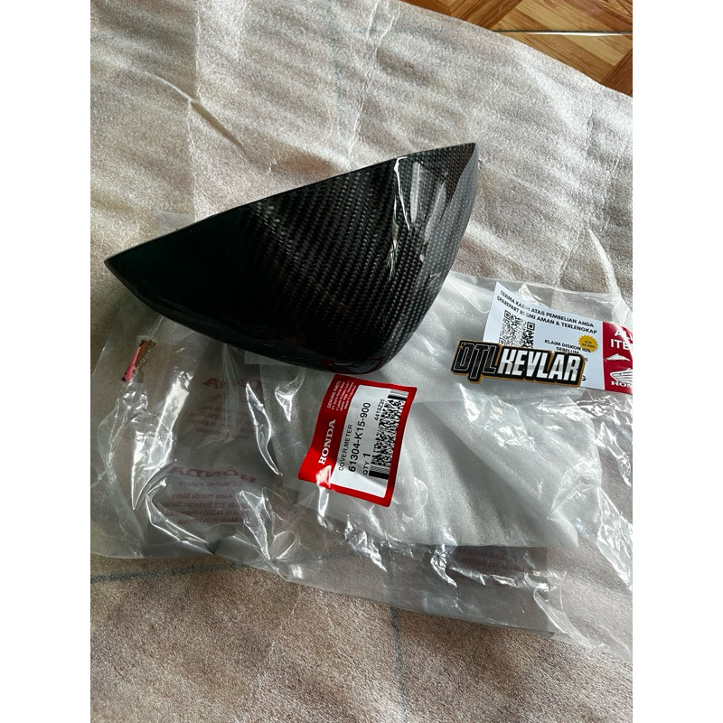 cover spedometer cb150r old carbon kevlar