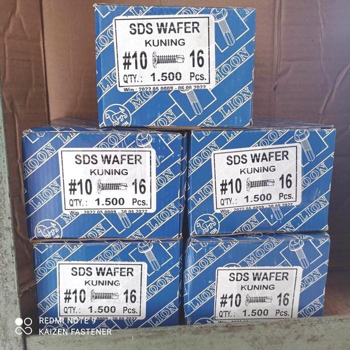 #10X16 SEKRUP SDS WAFER HEAD 1DUZ