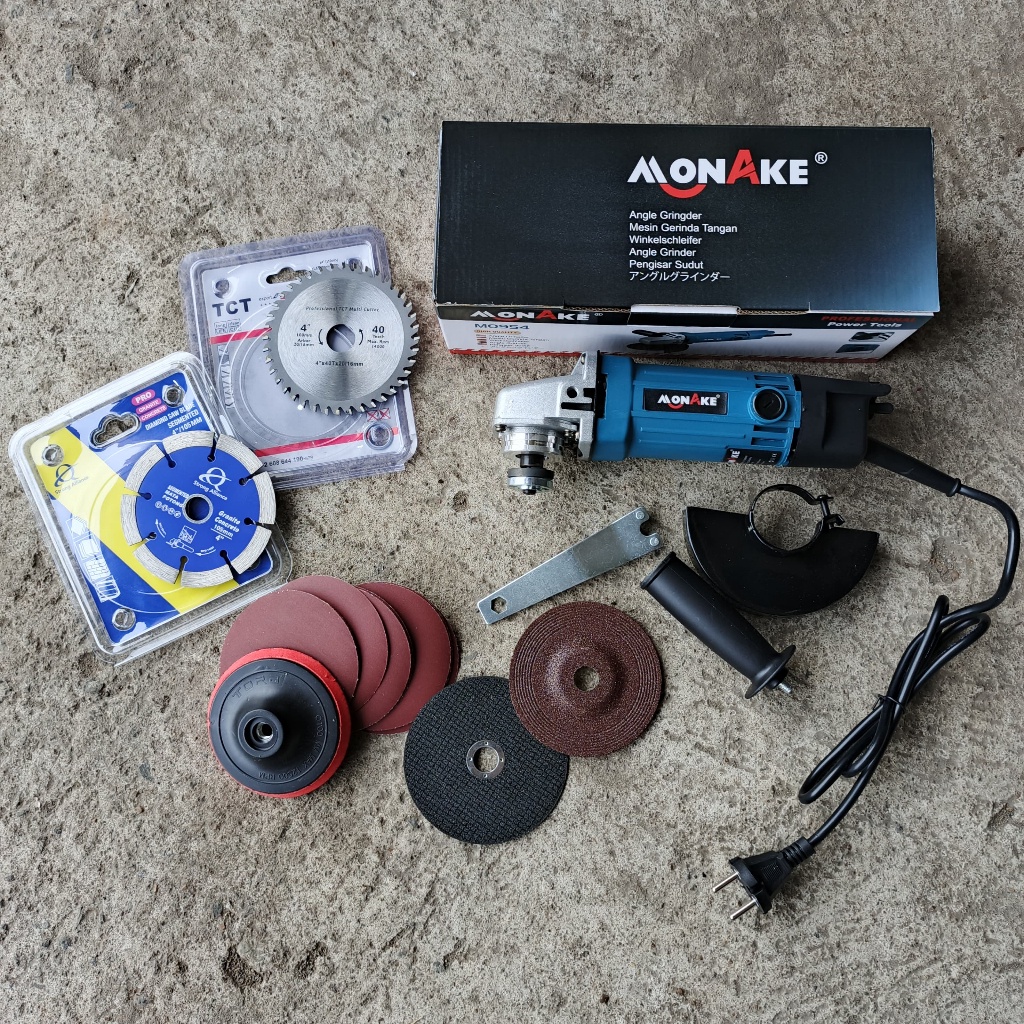 Mesin Gerinda Lengkap + Mata Potong Kayu. Mesin Gerinda Listrik Tangan. Makita. Gurinda Murah