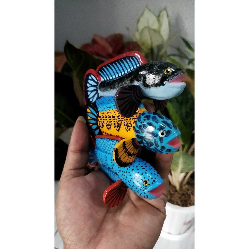 Dik1 Patung Channa Limbata Barca Ranti Mangap 10cm +