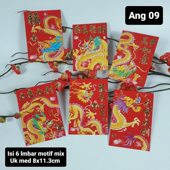

Aman - 390 Lembar 1Kg Angpao Shio Naga Random Motif Dragon 2024