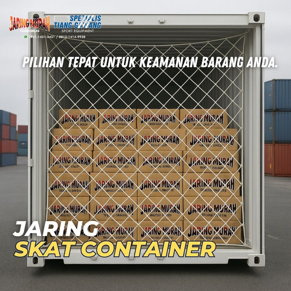 TREA Jaring Sekat & Penutup Kontainer Barang Untuk Container 20 Feet & 40 Feet Kuat & Tahan Tarikan