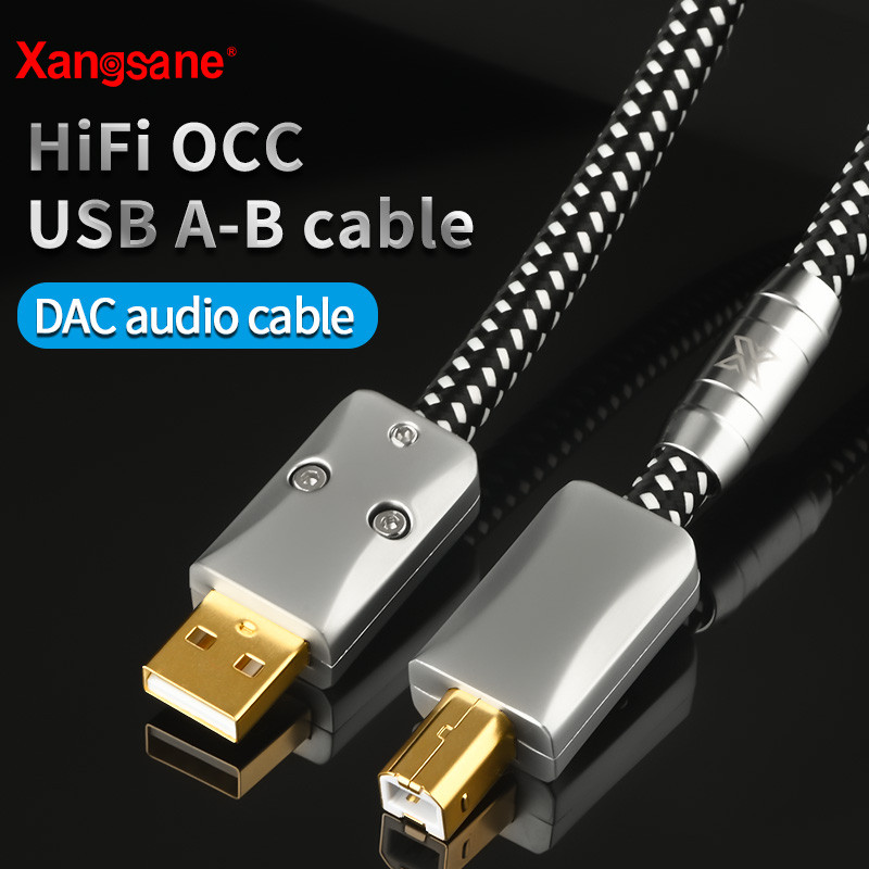 Xangsane hifi USB OTG cable USB A to B type c cable 5N OCC lighting