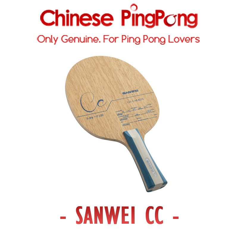 Original Sanwei Cc Carbon Table Tennis Blade Racket Loop Offensive Ping Pong Bat Paddle