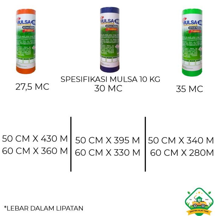 Mulsa DGW Premium Elastis dan Kuat Kemasan 10 kg