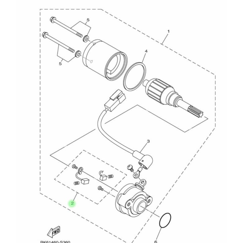 BRUSH ARENG ARANG DINAMO STATER SOUL GT FINO FI XRIDE 125 YGP