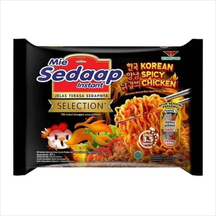 

Ready JT 10 PCS MIE SEDAAP KOREAN SPICY CHICKEN 85 GR