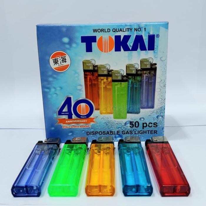 Korek Api Gas Tokai 1 Box Isi 50 Pcs