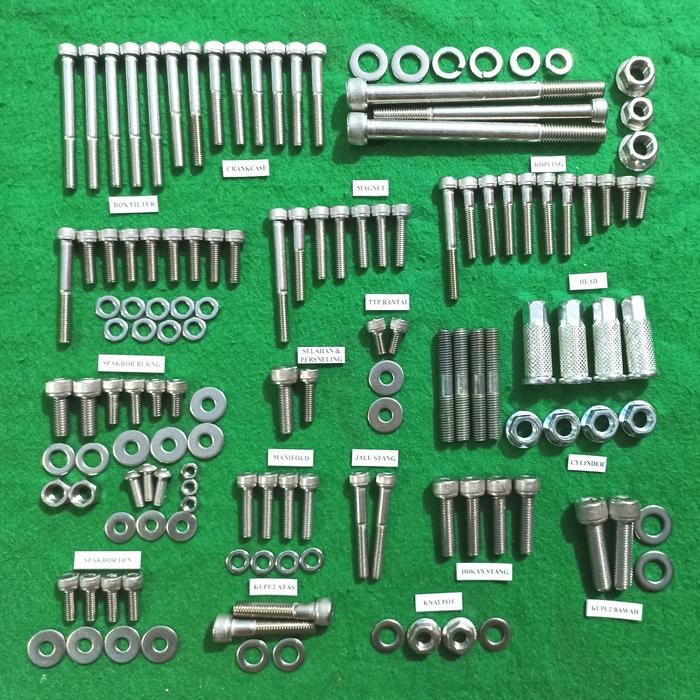 Baut set mesin Rx King RxK RxS
