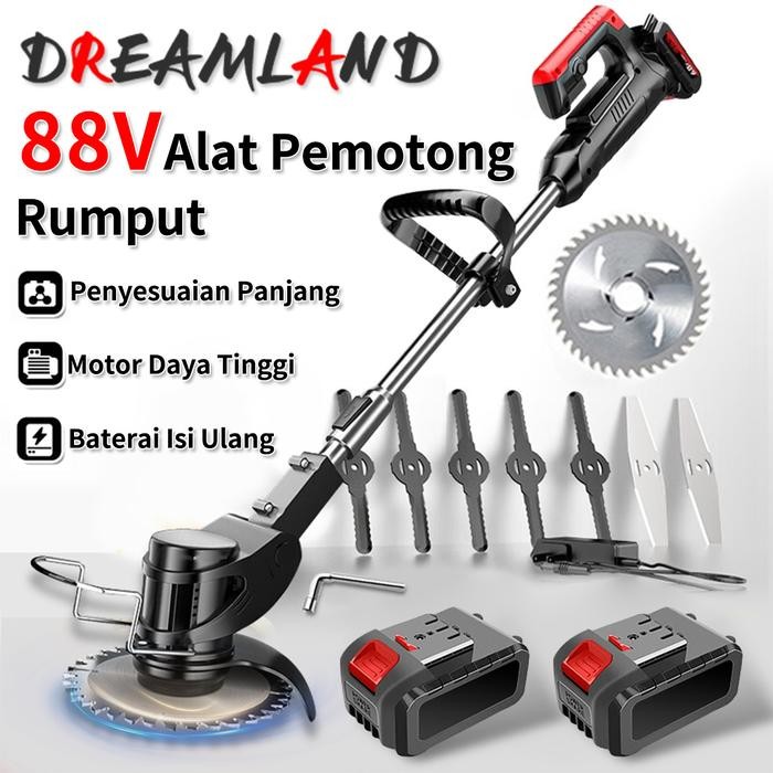 Mesin Pemotong Rumput Elektrik Mesin Potong Rumput Baterai
