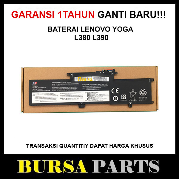 Baterai Lenovo Yoga L390 L380