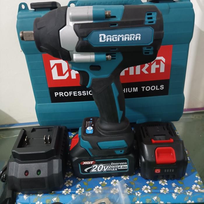 IMPACT WRENCH DAGMARA DTW800 CORDLESS FULLSET 2 BATERAI XGT 20V