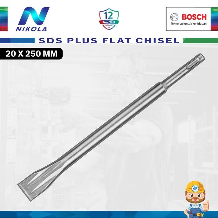 Bosch SDS Plus Flat Chisel GBH Rotary Hammer / Mata Bobok Pipih